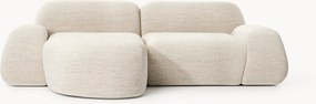 Sofá de canto modular em bouclé Wolke (3 lugares)