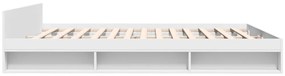 Estrutura de cama c/ gavetas 180x200cm derivados madeira branco
