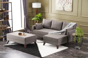 Sofá-Cama de Canto Bella – Castanho – 205 x 85 x 81 cm