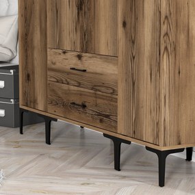 Roupeiro Kumsal STS – Nogueira – 160x47,5x201,4 cm