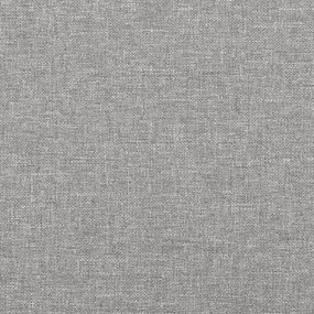 Estrutura de cama sem colchão 90x200 cm tecido cinzento-claro