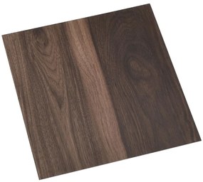 Tábuas soalho autoadesivas 20 pcs 1,86 m² PVC castanho-escuro