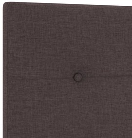 Cama de tecido marrom escuro vidaXL 120x190 cm