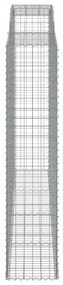 Cestos gabião arqueados 11 pcs 300x50x220/240 ferro galvanizado