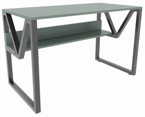 Secretária Lona – Verde/Preto – 120x72,8x60 cm