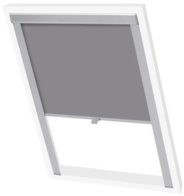 vidaXL Persianas de enrolar opacas, cinzento, F06