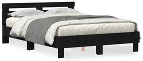 Estrado de Cama de Carvalho Preto Carvalho Preto