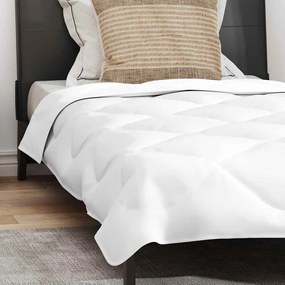 Edredom com Travesseiro 2 pcs Branco 155 x 200 cm Microfibra