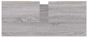 Armário de casa de banho 80x33x60 cm deriv.madeira cinza sonoma