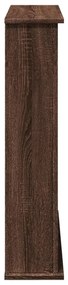 Cornija lareira 75x20x87,5 cm deriv. madeira carvalho castanho