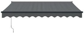 Toldo retrátil automático 3,5x2,5 m antracite