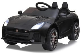 Carro elétrico infantil Bateria 12V Jaguar F-Type SVR Controlo remoto 2,4GHz Preto