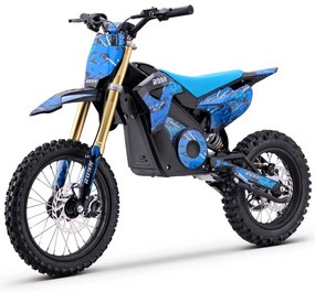 Mini moto elétrica para crianças 1800W Roan 903 batería litio 48V 13Ah Azul