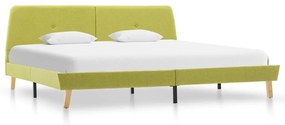 286935 vidaXL Estrutura de cama 160x200 cm tecido verde