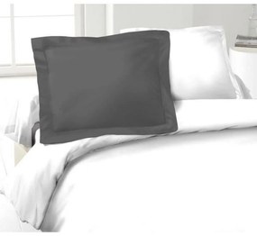 Capa de almofada Lovely Home Cinzento escuro 100 % algodão 2 Peças (50 x 70 cm)