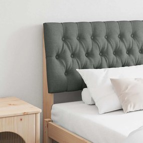 vidaXL Cabeceira estofada Cinza Escuro 180 cm
