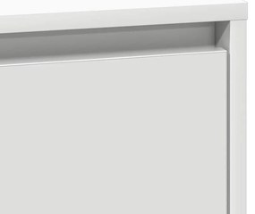 Criado-Mudo com LED Branco 39x34.5x65 cm Madeira Engenheirada