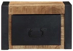 Mesa de cabeceira 40x35x25 cm madeira maciça manga áspera