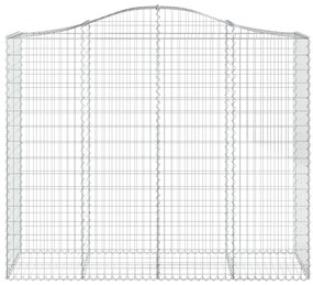 Cestos gabião arqueados 10 pcs 200x50x160/180 ferro galvanizado