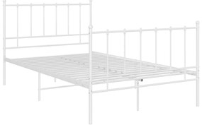 Estrutura de cama 120x200 cm metal branco