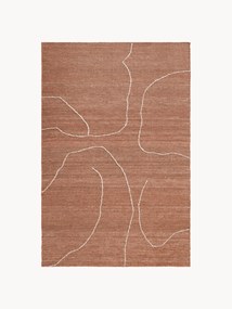 Tapete em juta tecido à mão Gesso