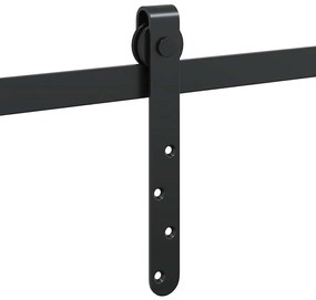Kit p/ porta de armário deslizante 152 cm aço carbono
