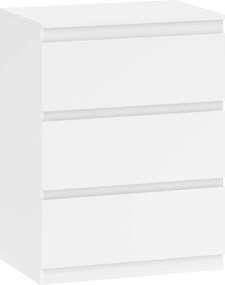 HOMCOM Cômoda com 3 Gavetas, para Sala de Estar, Quarto, Corredor, Aglomerado, Branco | Aosom Portugal