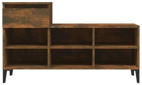 Sapateira 102x36x60 cm derivados de madeira carvalho fumado