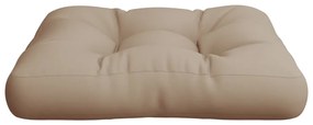Almofadão para paletes 58x58x10 cm tecido cinza-acastanhado