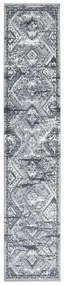 vidaXL Passadeira 60x250 cm polipropileno cinzento oriental