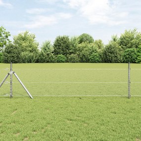 Cerca Hexagonal vidaXL 0,4x50 m Aço Galvanizado
