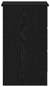 Secretária 90x45x76 cm derivados de madeira cor carvalho preto