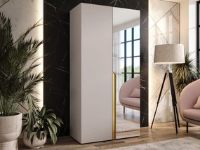 Roupeiro Hartford 584, Caxemira, Dourado, 202x100x52cm, 67.3 kg, Portas para roupeiro: Com dobradiças