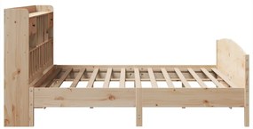 Cama com estante sem colchão 180x200 cm pinho maciço