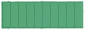Almofadão p/ espreguiçadeira 186x58x4 cm tecido oxford verde