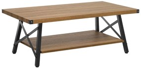 Mesa de centro castanha 100 x 55 cm CARLIN Beliani