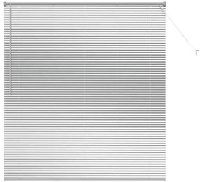 Persiana de Janela com cortinas Outros Manual Prata 80 x 130 cm Alumín