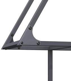 Suporte para lenha 80x25x90 cm aço laminado a frio antracite