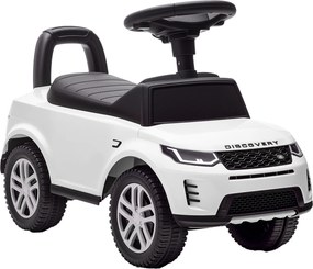 Carro Andador para Crianças  com Licença de Land Rover com Armazenamento Buzina Sons de Motor 65,5x28x42 cm Branco