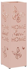 Suporte para Guarda-chuva Rosa Metal Padrão Inserções Decorativas