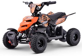 Mini Moto 4 elétrica para crianças Roan Raptor R4 500W Laranja