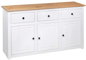 Aparador 135x40x80 cm pinho maciço panama branco