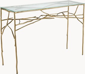 Consola com tampo de vidro Antico