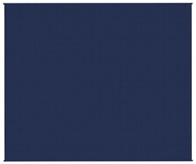 Manta pesada 11 kg 220x260 cm tecido azul