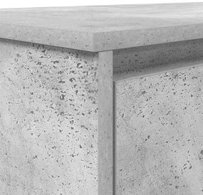 Secretária 120x42x76 cm derivados de madeira cinza cimento