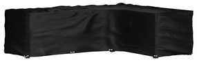 vidaXL Capa em forma de L p/ mobília de jardim 16 ilhós 260x210x80 cm