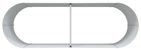Cama Elevada de Jardim Castanha - Aparência de Madeira 240x80x81 cm de