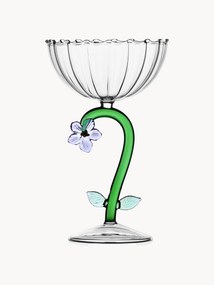 Taça de champanhe em vidro borossilicato artesanal Botanica