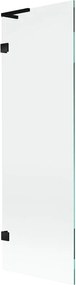 Mexen Lunar L resguardo de duche 1-painel 60 x 150 cm, transparente, preto - 897L-060-000-70-00
