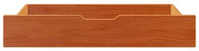 Gavetas para cama 2 pcs 90x55x17 cm pinho maciço castanho-mel